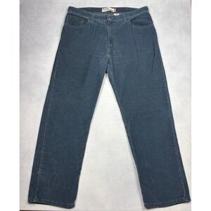 Levis 559 Relaxed Straight Corduroy Pants Mens 38x32 Blue Gray Cords 05559-1303